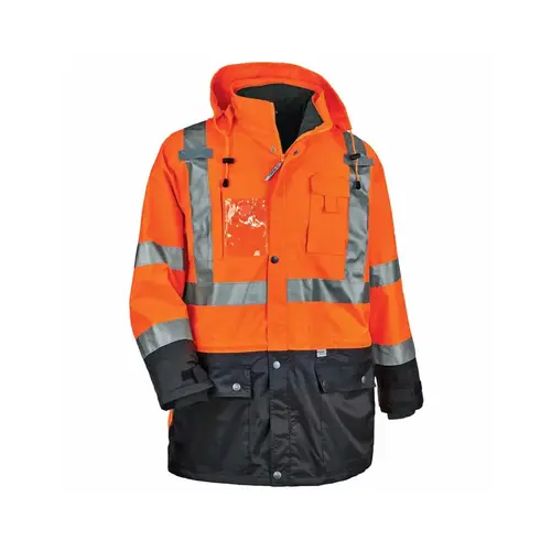 8388 Orange Small Polyester Cold Condition Jacket Kit - Inset Hood 8388 Orange Small Polyester Cold Condition Jacket Kit - Inset Hood