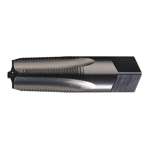 965 1 1/4-11.5 NPT Medium Hook Tapered Pipe Tap - 5 Flute - Bright Finish - High-Speed Steel - 4" Overall Length - C