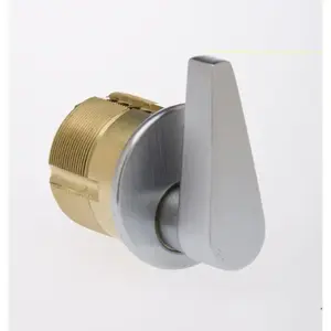 Kaba Ilco ADA716126D 1" ADA Turn Knob Mortise Cylinder with Adams Rite Cam Satin Chrome Finish