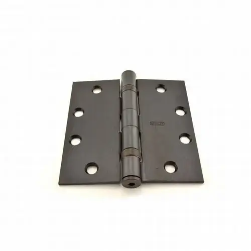 4-1/2" x 4-1/2" Steel Full Mortise Ball Bearing Standard Weight Square Corner Hinge # 067583 Oil Rubbed Bronze Finish 4-1/2" x 4-1/2" Steel Full Mortise Ball Bearing Standard Weight Square Corner Hinge # 067583 Oil Rubbed Bronze Finish