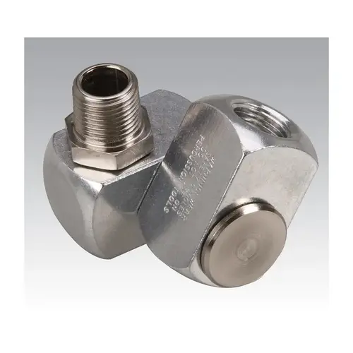 Pneumatic Swivel Fitting: 3/8" NPT, Universal Interchange