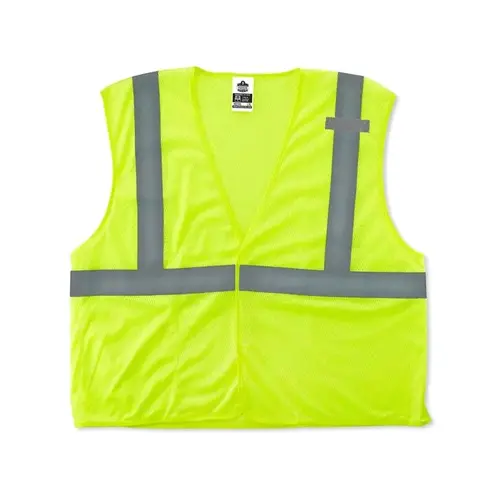 GLoWEAR Class 2 Small/Medium Lime Hi-Vis Type R Economy Mesh Vest GLoWEAR Class 2 Small/Medium Lime Hi-Vis Type R Economy Mesh Vest