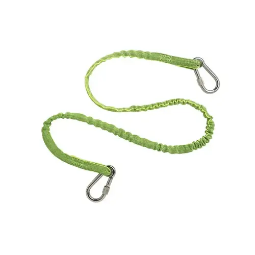 15 lbs. Lime Stainless Standard Dual Carabiner Tool Lanyard Green 15 lbs. Lime Stainless Standard Dual Carabiner Tool Lanyard Green