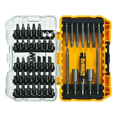 Power Screwdriver Bit Set Screwdriver Bit Set: 45 Pc, SQ1SQ2SQ3, 1/4" Drive