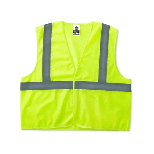 GLoWear Small/Medium Lime Hi-Vis Type R Class 2 Super Econo Mesh Vest