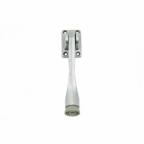 Solid Brass 5" Kick Down Door Holder Satin Chrome Finish Solid Brass 5" Kick Down Door Holder Satin Chrome Finish