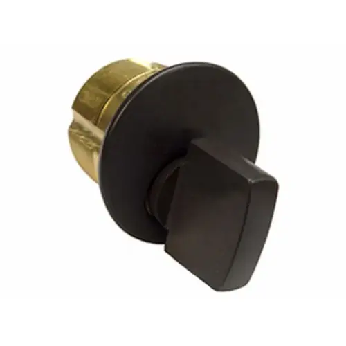 1" Turn Knob Mortise Cylinder with Adams Rite Cam Oil Rubbed Bronze Finish