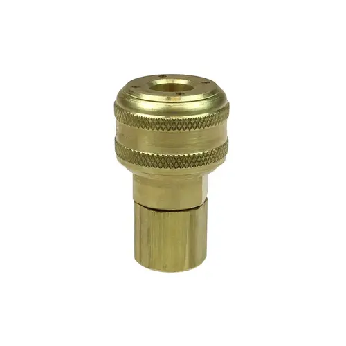 Pneumatic Hose Coupling: 1/4" Thread, 3/8" Body Dia, Industrial Interchange Pneumatic Hose Coupling: 1/4" Thread, 3/8" Body Dia, Industrial Interchange