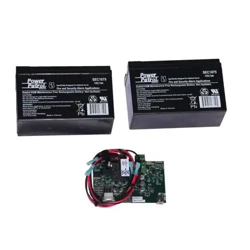 Optional Distribution Board, Battery Backup Kit, includes two 7A/hr batteries Optional Distrinution Board, Battery Backup Kit, includes two 7A/hr batteries