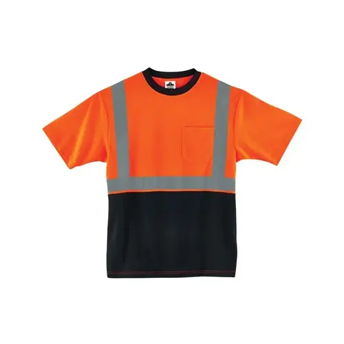 Type R Orange Polyester Knit High-Visibility Shirt - T-Shirt - ANSI Class 2 Rating Type R Orange Polyester Knit High-Visibility Shirt - T-Shirt - ANSI Class 2 Rating