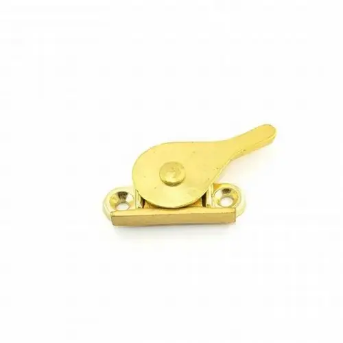Aluminum Side Window Lock, Aluminum Material, 1-3/4" Height, 1-1/8" Width, Bright Brass Finish Aluminum Side Window Lock, Aluminum Material, 1-3/4" Height, 1-1/8" Width, Bright Brass Finish