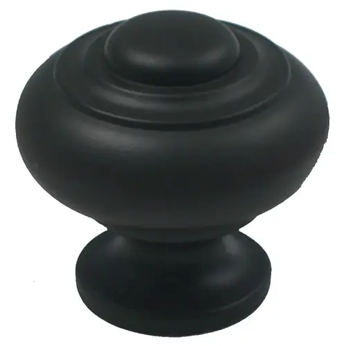 1-1/8" Cabinet Knob Black Finish 1-1/8" Cabinet Knob Black Finish