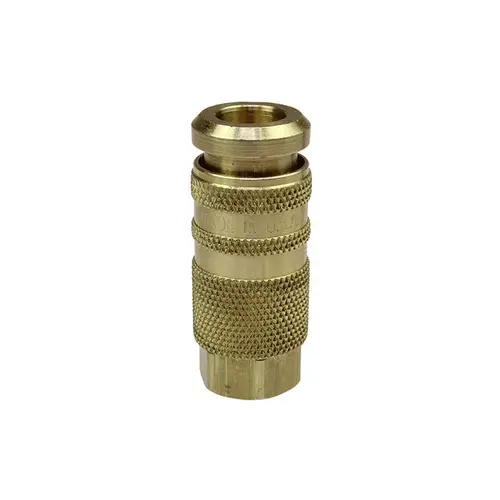 Automatic Six Ball Combo Coupler - 1/4" FPT Thread - Brass