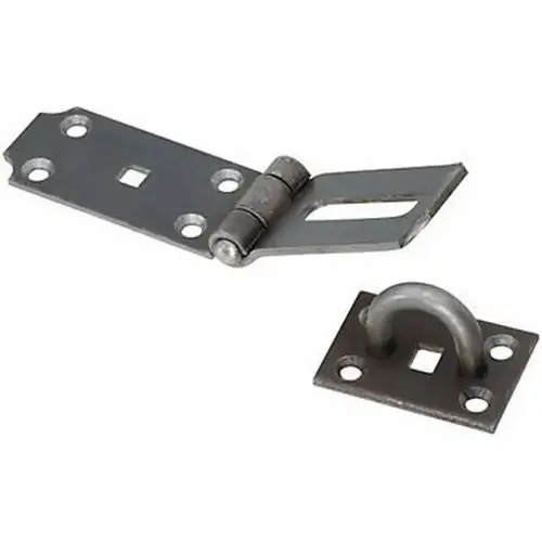 7-1/2" Fixed Staple Heavy Duty Hinge Hasp No Screws # S517-600 Zinc Plated Finish 7-1/2" Fixed Staple Heavy Duty Hinge Hasp No Screws # S517-600 Zinc Plated Finish