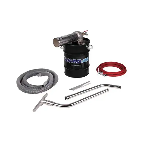 D 10 gal Vacuum Unit - 23.5" Length - 1.5" inner Dia. - 1/2" Inlet - 47 cfm D 10 gal Vacuum Unit - 23.5" Length - 1.5" inner Dia. - 1/2" Inlet - 47 cfm