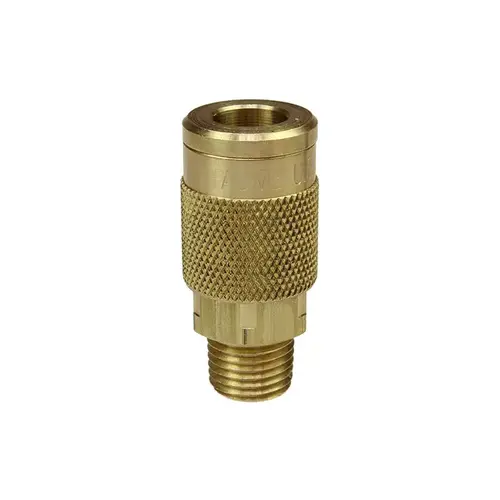 Pneumatic Hose Coupling: 1/4" Thread, 1/4" Body Dia, Acme Interchange Pneumatic Hose Coupling: 1/4" Thread, 1/4" Body Dia, Acme Interchange