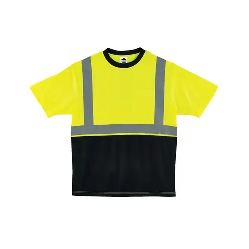8289BK Lime/Black Breathable Knit High Visibility Shirt - T-Shirt - ANSI Class 2 Rating 8289BK Lime/Black Breathable Knit High Visibility Shirt - T-Shirt - ANSI Class 2 Rating