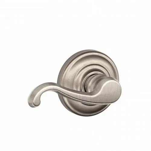 Callington Lever with Andover Rose Passage Lock with 16080 Latch and 10027 Strike Satin Nickel Finish Callington Lever with Andover Rose Passage Lock with 16080 Latch and 10027 Strike Satin Nickel Finish