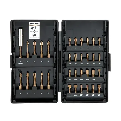 34 Piece, Impact Driver Bit Set 34 Piece, Impact Driver Bit Set