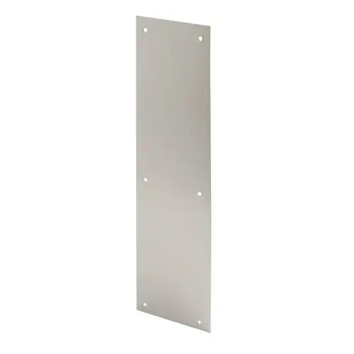 4" x 16" Push Plate Satin Nickel Finish