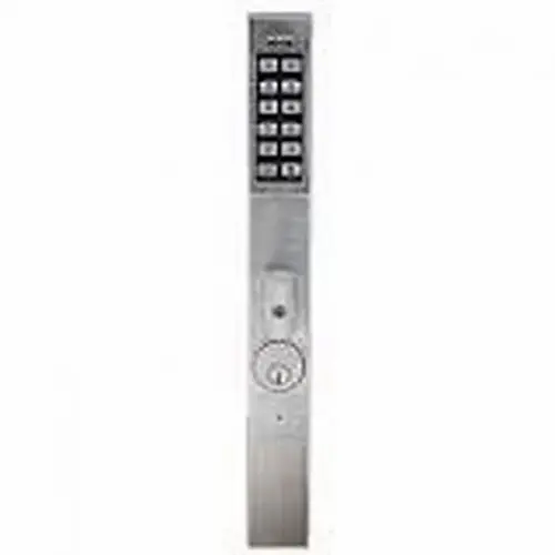 DL1225 Series Trilogy Narrow Stile Digital Aluminum Door Retrofit Outside Turnpiece Exit Trim Satin Chrome DL1225 Series Trilogy Narrow Stile Digital Aluminum Door Retrofit Outside Turnpiece Exit Trim Satin Chrome