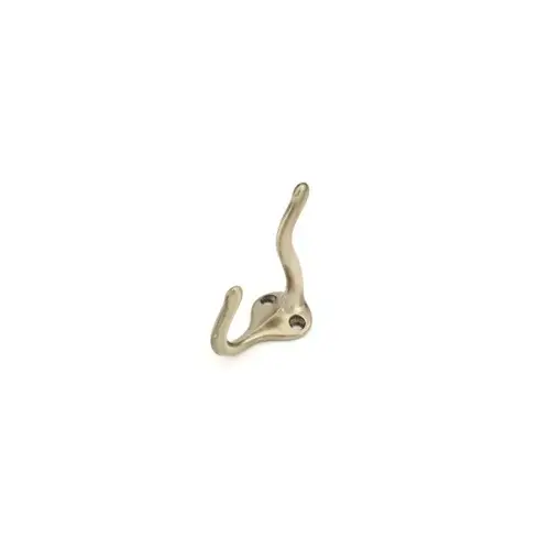 Aluminum Coat and Hat Hook Antique Brass Finish Aluminum Coat and Hat Hook Antique Brass Finish