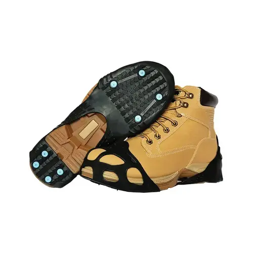 Brown Large Traction Overshoes - Rubber Upper and Rubber Sole