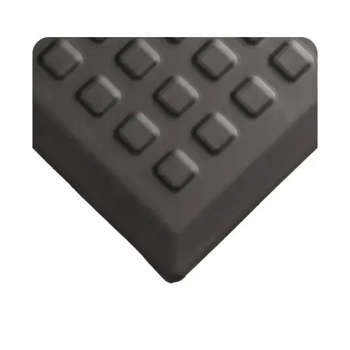 502 Black Recycled Urethane Sponge Raised Squares Anti-Fatigue Modular Mat Tile - 2 ft Width - 3 ft Length 502 Black Recycled Urethane Sponge Raised Squares Anti-Fatigue Modular Mat Tile - 2 ft Width - 3 ft Length