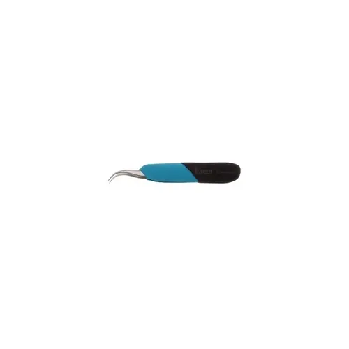 Utility Tweezers - Stainless Steel Curved Tip - 4.724" Length Utility Tweezers - Stainless Steel Curved Tip - 4.724" Length