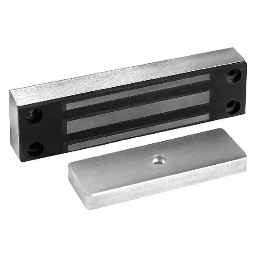 24 Volt Magnetic Cabinet Lock Metric Satin Stainless Steel Finish 24 Volt Magnetic Cabinet Lock Metric Satin Stainless Steel Finish