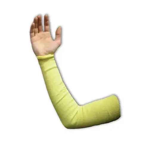 Yellow Kevlar Cut-Resistant Arm Sleeve - 2 Ply - 24" Length