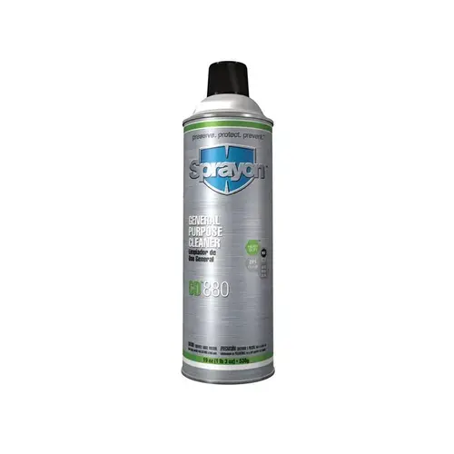 CD880 Cleaner - Spray 19 oz Aerosol Can - 19 oz Net Weight Clear
