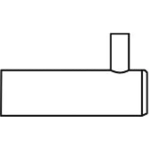 2" Modern Robe Hook with Tab Satin Stainless Steel Finish 2" Modern Robe Hook with Tab Satin Stainless Steel Finish