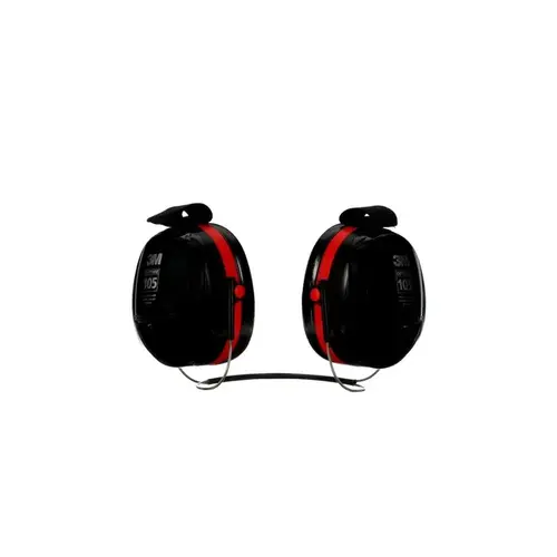 Optime Black/Red Behind Neck Foam Protective Earmuffs - 29 dB NRR Optime Black/Red Behind Neck Foam Protective Earmuffs - 29 dB NRR
