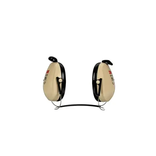 Optime Black/Tan Behind Neck Foam Protective Earmuffs - 21 dB NRR Optime Black/Tan Behind Neck Foam Protective Earmuffs - 21 dB NRR