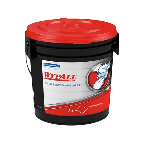 WypAll  Waterless Hand Wipes, Citrus, Bucket, 75 Wipes Green - pack of 6