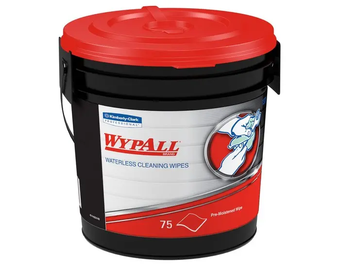 WypAll Waterless Cleaning Wipe 9-1/2 x 12 in 75 Capacity Bucket Packing 91371 WypAll Waterless Cleaning Wipe 9-1/2 x 12 in 75 Capacity Bucket Packing 91371
