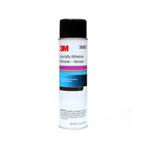 Specialty Adhesive Remover, 15 oz Aerosol Can, Liquid, Transparent Specialty Adhesive Remover, 15 oz Aerosol Can, Liquid, Transparent