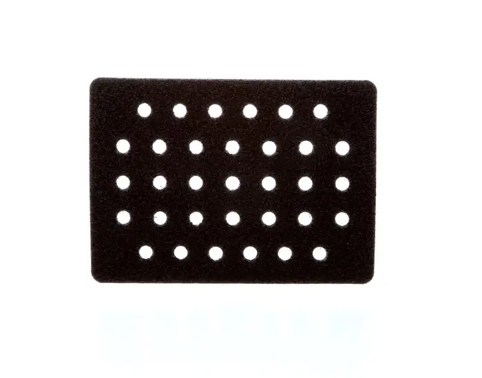 3M Clean Sanding Pad Hook Saver 4 in L x 3 in W Hook and Loop Attachment Black 28325