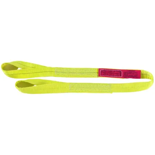 Polyester 2-ply Twisted Eyes Web Sling - 1" x 6 ft - Yellow Polyester 2-ply Twisted Eyes Web Sling - 1" x 6 ft - Yellow