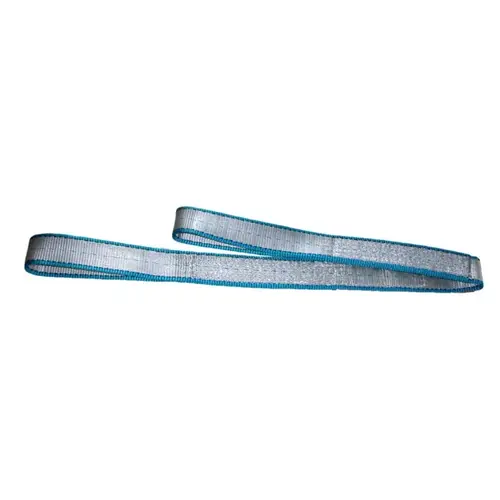 Polyester 1-ply Endless Web Sling - 1" x 10 ft - Silver W/Blue Edge Polyester 1-ply Endless Web Sling - 1" x 10 ft - Silver W/Blue Edge