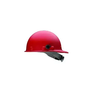 Fibre-Metal E2QRW15A000 Metal Pink Thermoplastic Cap Style Hard Hat - 8-Point Suspension - Ratchet/Quick Lock Adjustment