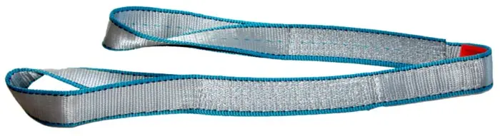 Lift-All Polyester 2-ply Twisted Eyes Web Sling - 2 x 12 ft - Silver W/Blue Edge EE2802TTX12 Lift-All Polyester 2-ply Twisted Eyes Web Sling - 2 x 12 ft - Silver W/Blue Edge EE2802TTX12