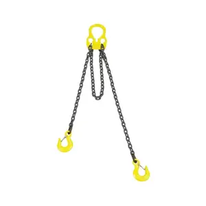 Lift-All 30002G10 Adjust-A-Link Steel Chain Sling G10 - 7/32" Dia x 10 ft - Yellow/Black