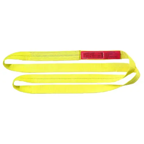 Polyester 2-ply Endless Web Sling - 1" x 5 ft - Yellow Polyester 2-ply Endless Web Sling - 1" x 5 ft - Yellow