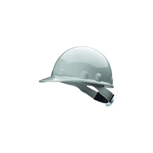 Metal Gray Thermoplastic Cap Style Hard Hat - 8-Point Suspension - Ratchet/Quick Lock Adjustment