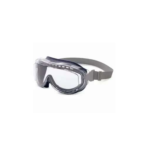 Polycarbonate Standard Welding Goggles Shade 5.0 Lens - Navy Frame - Indirect Vent - Flexible Frame