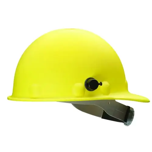 Metal Yellow Thermoplastic Cap Style Hard Hat - 8-Point Suspension - Swing Strap Adjustment Metal Yellow Thermoplastic Cap Style Hard Hat - 8-Point Suspension - Swing Strap Adjustment