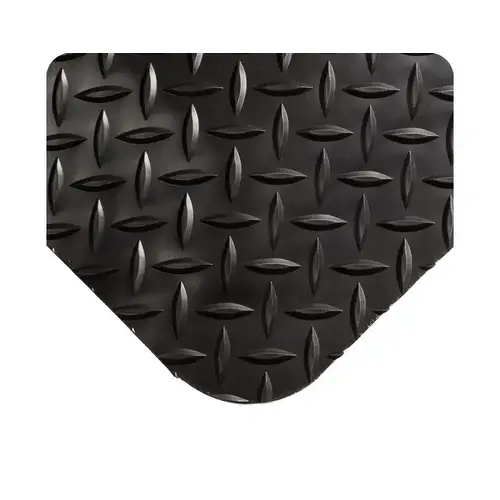 497 Black Recycled Urethane Sponge Diamond-Plate Anti-Fatigue Mat - 2 ft Width - 3 ft Length 497 Black Recycled Urethane Sponge Diamond-Plate Anti-Fatigue Mat - 2 ft Width - 3 ft Length