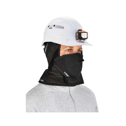 6878 Black Universal Polyester Cold Weather Head Liner - Head Liner with Detachable Face Cover 6878 Black Universal Polyester Cold Weather Head Liner - Head Liner with Detachable Face Cover